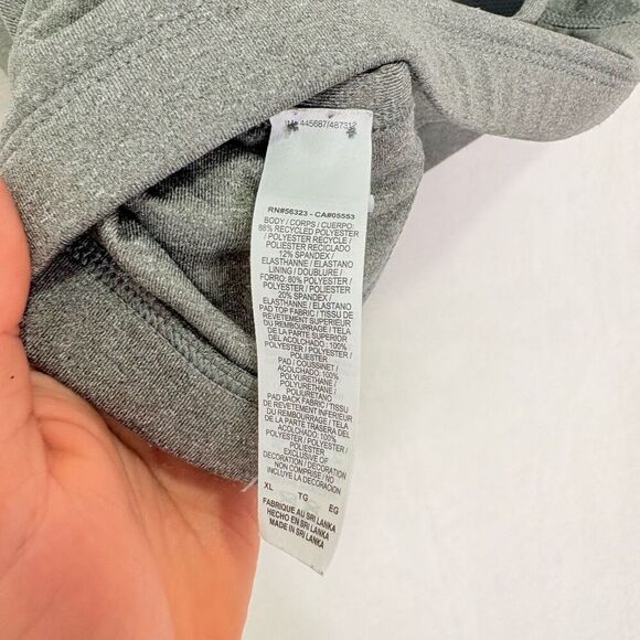 Nike Dri-Fit Grey Cagged Back Sports Bra Women's Size XL - Picture 8 of 10
